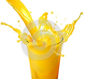Arancia succo pozzanghera 
