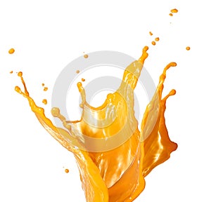 Orange juice splashing photo
