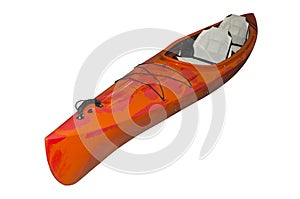 Orange kayak