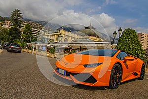 An Orange Lamborghini
