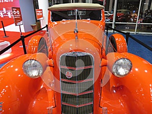 Orange LaSalle Series 50 Convertible Coupe