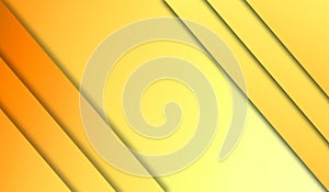 Orange layer paper abstract background, colourful 3D effect abstract background