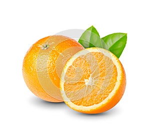 Orange with leaf img