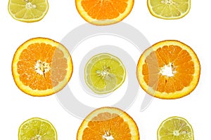 Orange and lemon slices