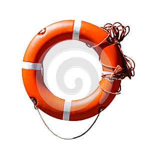 Orange life saving ring