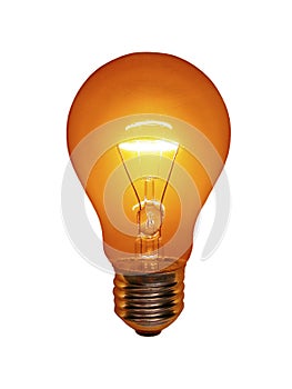 Orange Light Bulb