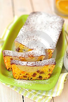 Orange Loaf Cake with Sultanas