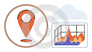 Location Pin and Cloud Data Analytics with Graph Representation