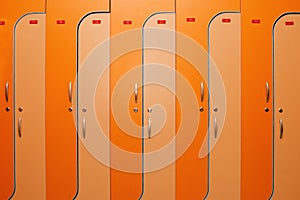 Orange lockers