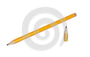 Orange long and short pencils photo