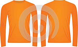 Orange long sleeved t shirt