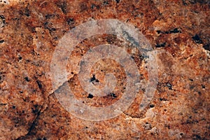 Orange marble stone surface texture, as abstract geologic background