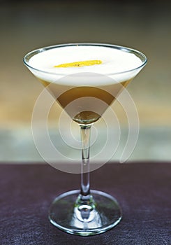 Orange martini alcoholic cocktail drink