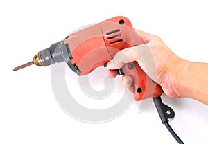 Orange mini Portable drill