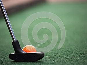 Orange Miniature Golf ball