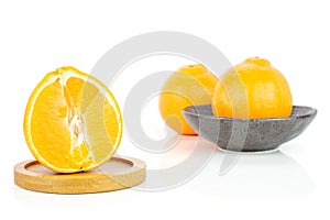 Orange minneola tangelo isolated on white