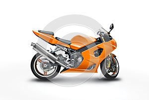 Orange motorbike