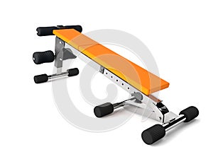 Orange multifunctional bench reverse