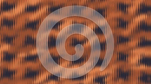 Orange and Navy Abstract Houndstooth Pattern Distortion