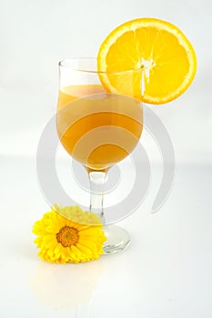 Orange nectar glass