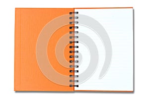 Orange note book