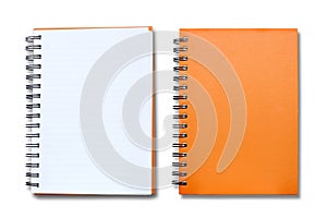 Orange note book
