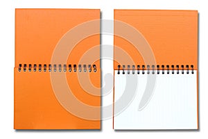 Orange note book