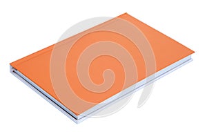 Orange notebook isolated