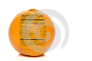 Naranja nutrición los hechos 