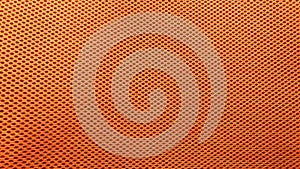 Orange nylon fabric pattern texture.