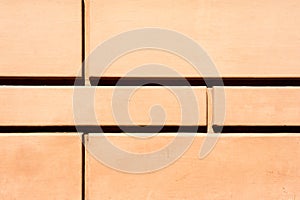 Orange old bricks background with dark lines