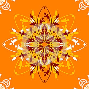 Orange ornamental design