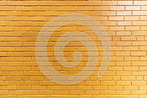 Orange Painted Brick Wall for Background