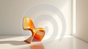 orange Panton chair