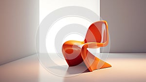 orange Panton chair