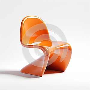 orange Panton chair