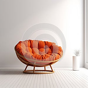 Orange Papasan Chair