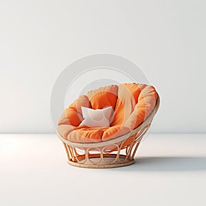 Orange Papasan Chair