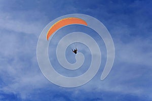 Orange paraglide