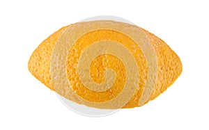 Orange peel isolated on white