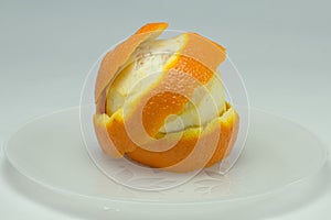Orange peel spiral decoration photo