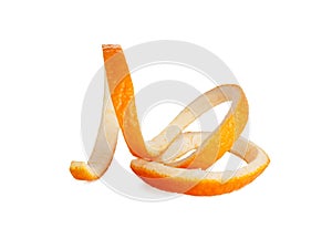 orange peel spiral isolated