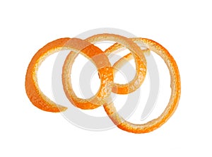 orange peel spiral isolated