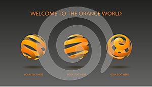 Orange peel vector
