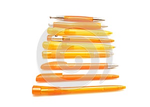 Orange pens