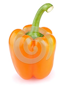 Orange pepper isolated on white