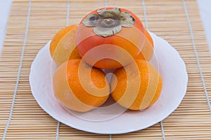 Orange and Persimmons