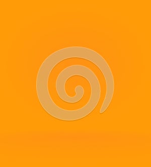 Orange photographic studio background vertical with soft vignette. Soft gradient background. Painted canvas studio