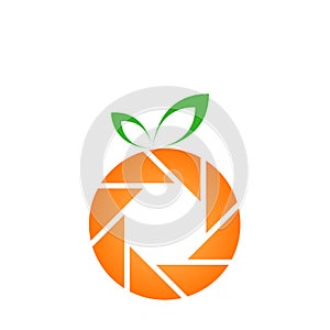 Orange photography logo