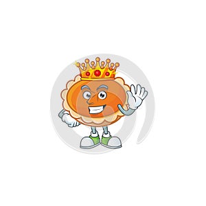 Orange pie in the character with king